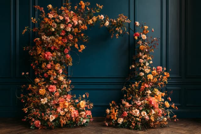 A ceremony arch, October.